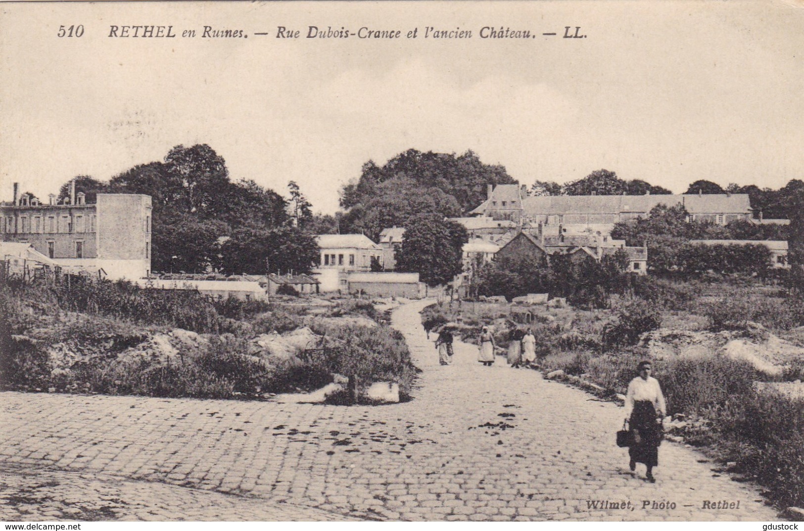 Ardennes - Rethel En Ruines - Rue Dubois-Crance Et L'ancien Château - Rethel