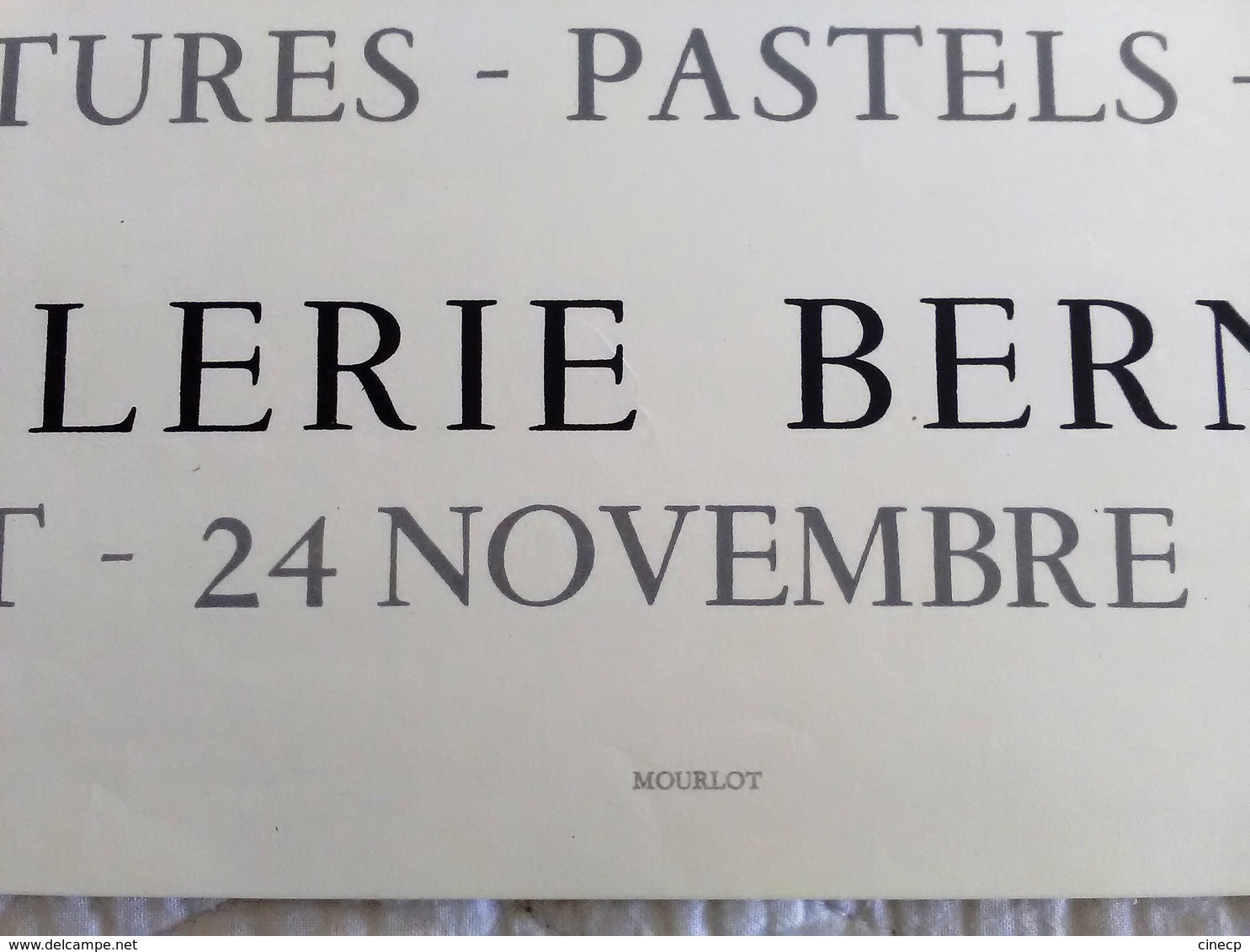 AFFICHE ANCIENNE ORIGINALE LITHOGRAPHIQUE Raymond MARTIN Galerie Bernier 1964 MOURLOT IMPRIMEUR - NU FEMME - Affiches