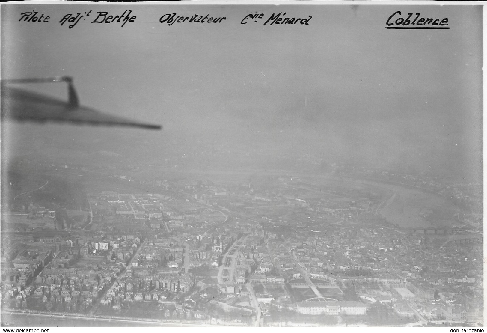 COBLENCE - KOBLENTZ  - Photo Militaire Aérienne - Avril 1929. - Guerre, Militaire