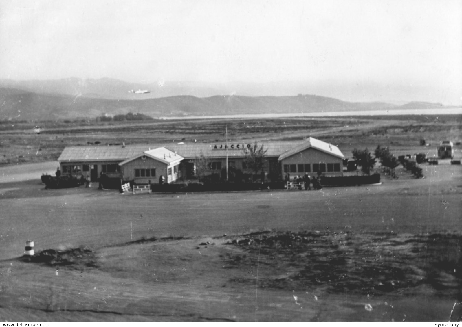 20.2A. CPSM.  AJACCIO.  Aérogare De Compo Di Loro, Le Buffet.  1954. Scan Du Verso. - Ajaccio