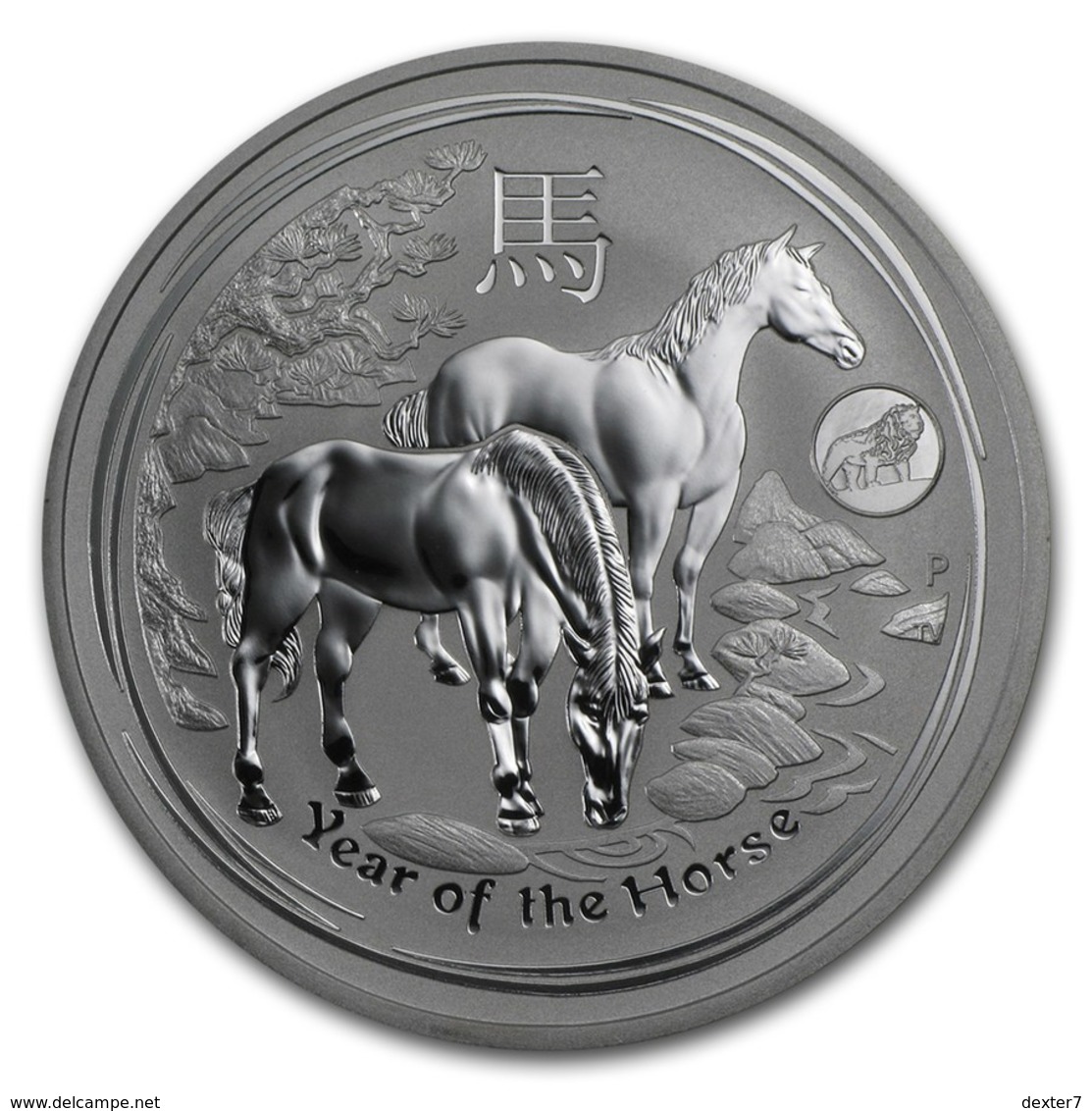Australia, Lunar II 2014 Horse 1 Oz Silver 999 PRIVY LION - 1 Oncia Argento Puro Bullion Perth Mint Cavallo - Mint Sets & Proof Sets