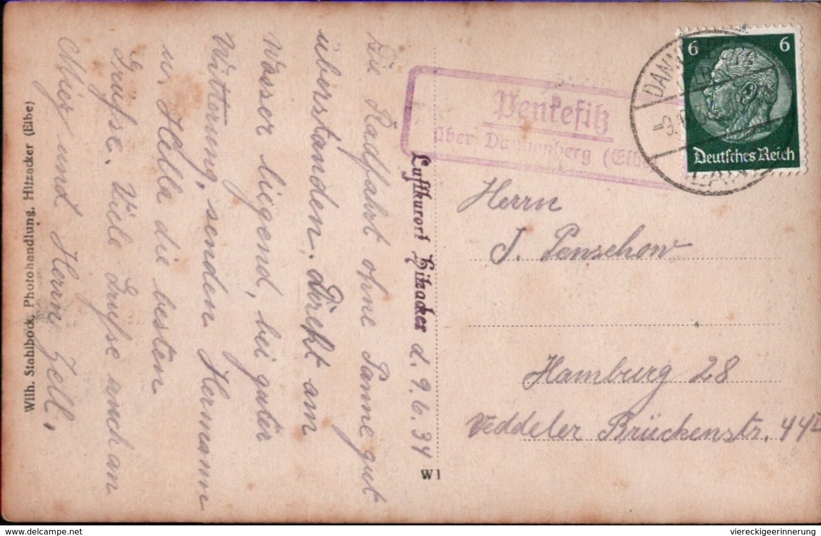 ! Alte Fotokarte Aus Hitzacker, Elbe, Fischerboote, Landpoststempel Penkefitz über Dannenberg, 1934 - Hitzacker