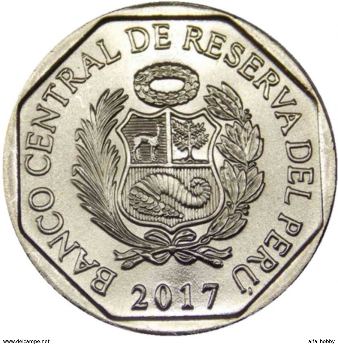 PERU 2017 , Ostrich 1 Sol , Uncirculated - Peru