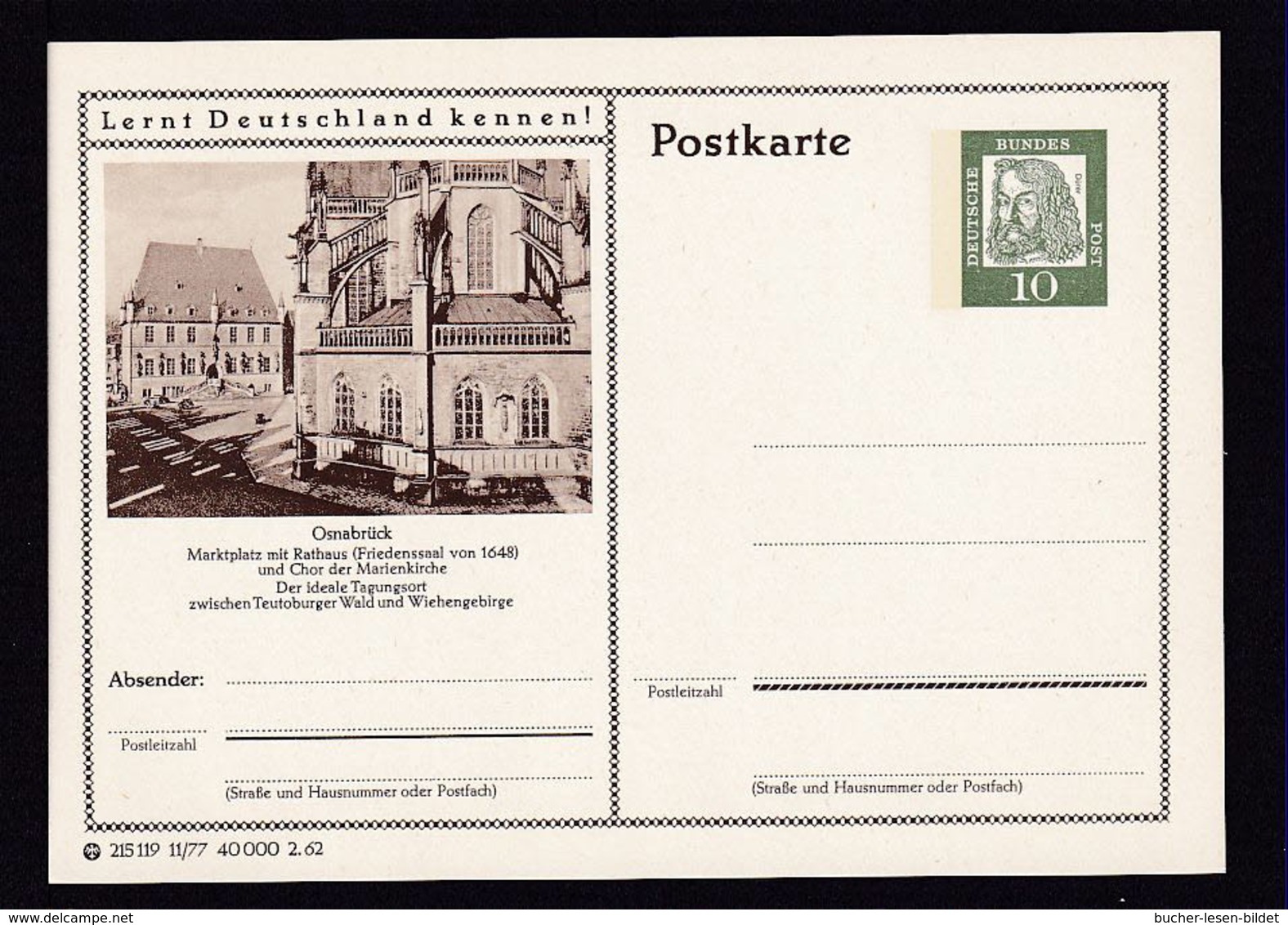 Bund P 72  11/77  Osnabrück  Ungebraucht - Cartes Postales Illustrées - Neuves