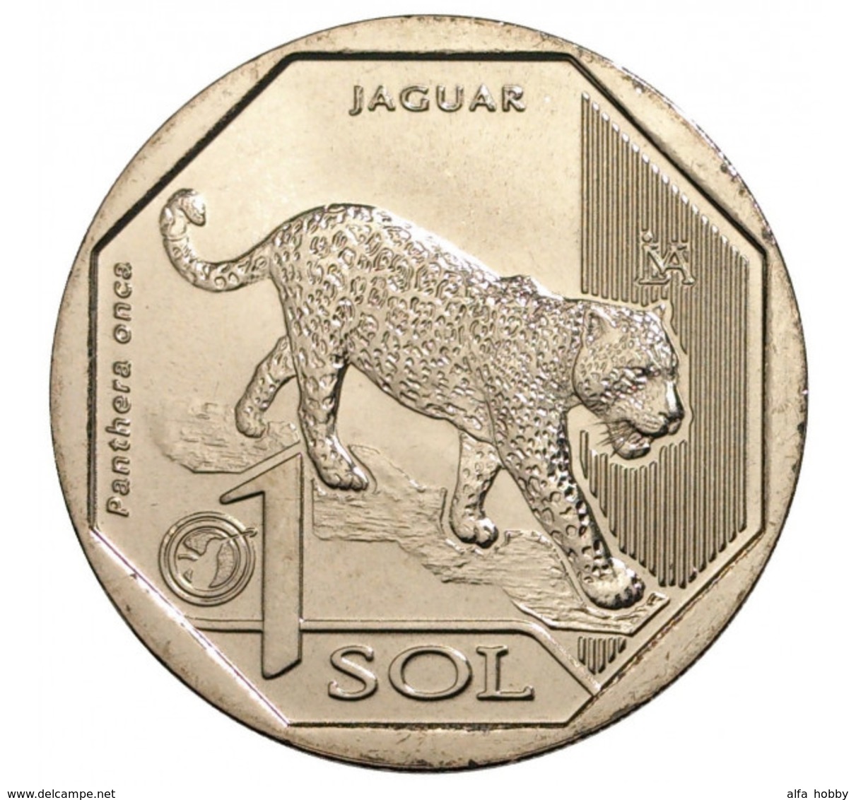 PERU 2018 , Jaguar 1 Sol , Uncirculated - Peru