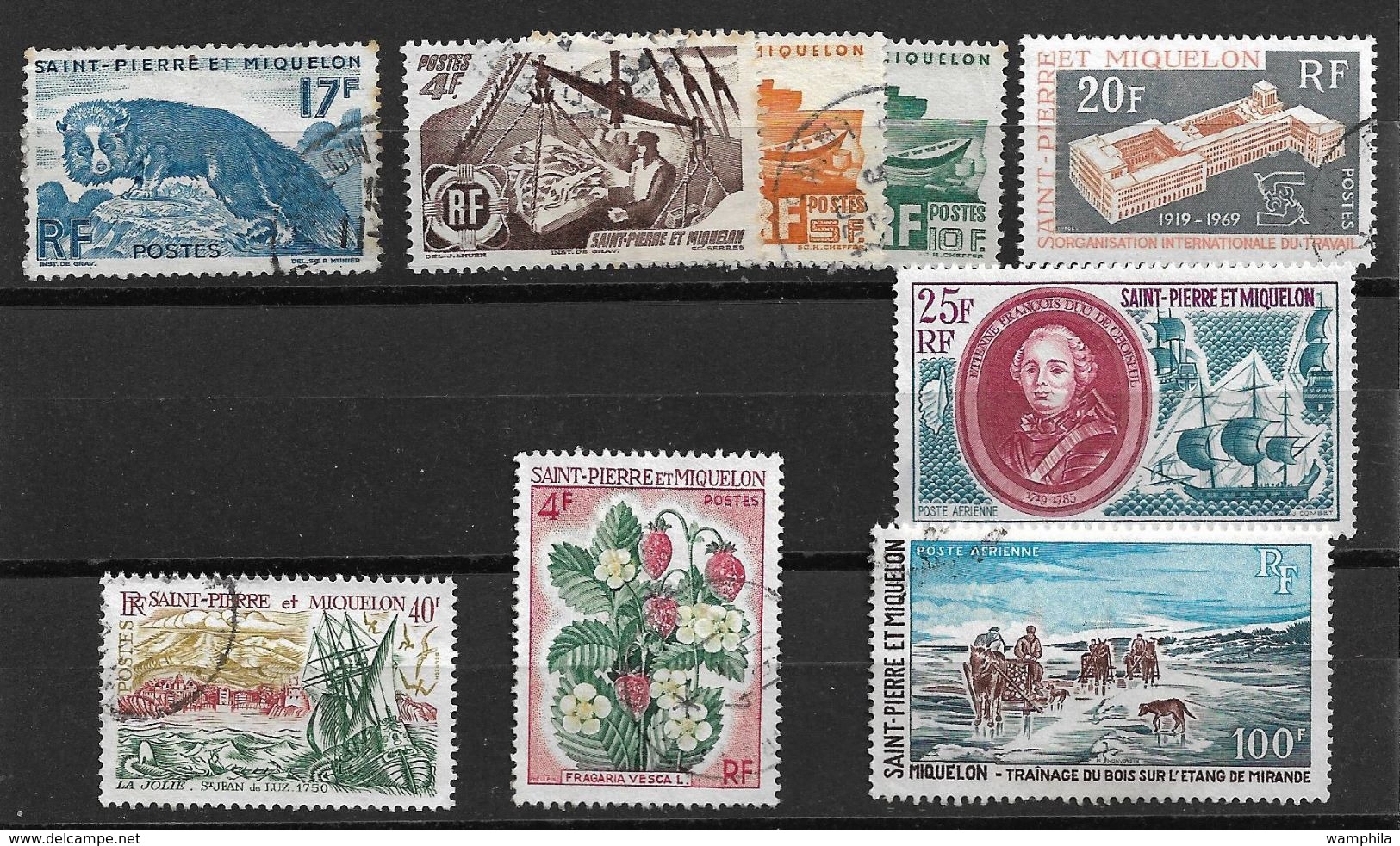 SPM Un Lot De Timbres Oblitérés Cote YT 182€70 - Used Stamps