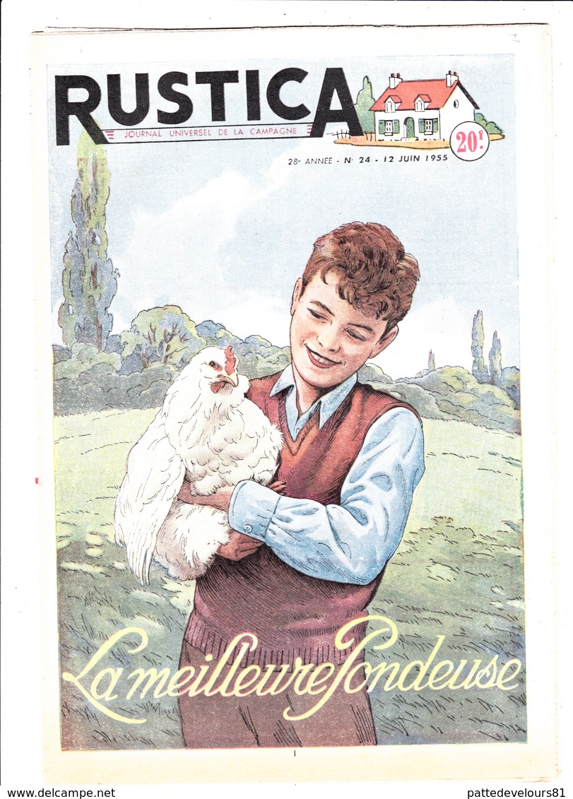 RUSTICA 1955 La Meilleure Pondeuse Poule Hen Galinacée Galleon Aviculture Poulytry SAINT SIFFRET (30) ( 2 Scans) - Tuinieren