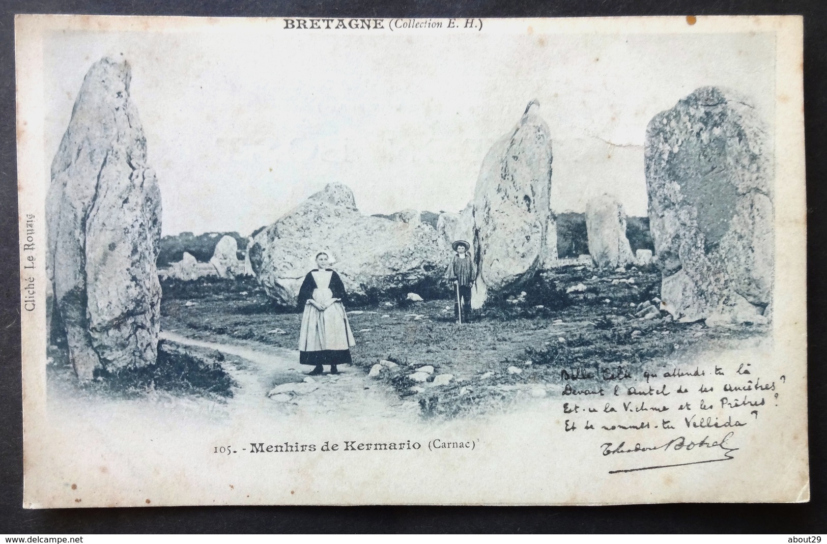 CPA 56 CARNAC - Menhirs De Kermario - Hamonic 105 Précurseur Botrel - Réf. C 128 - Carnac