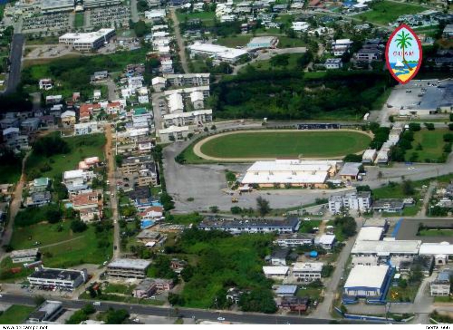 Guam Tamuning Football Stadium New Postcard - Guam