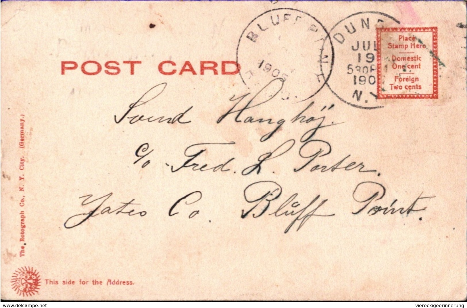 ! Old Postcard Penn Yan, New York,  Dampfer, Steamer Steuben, Ship Dock, 1905, USA - Autres & Non Classés