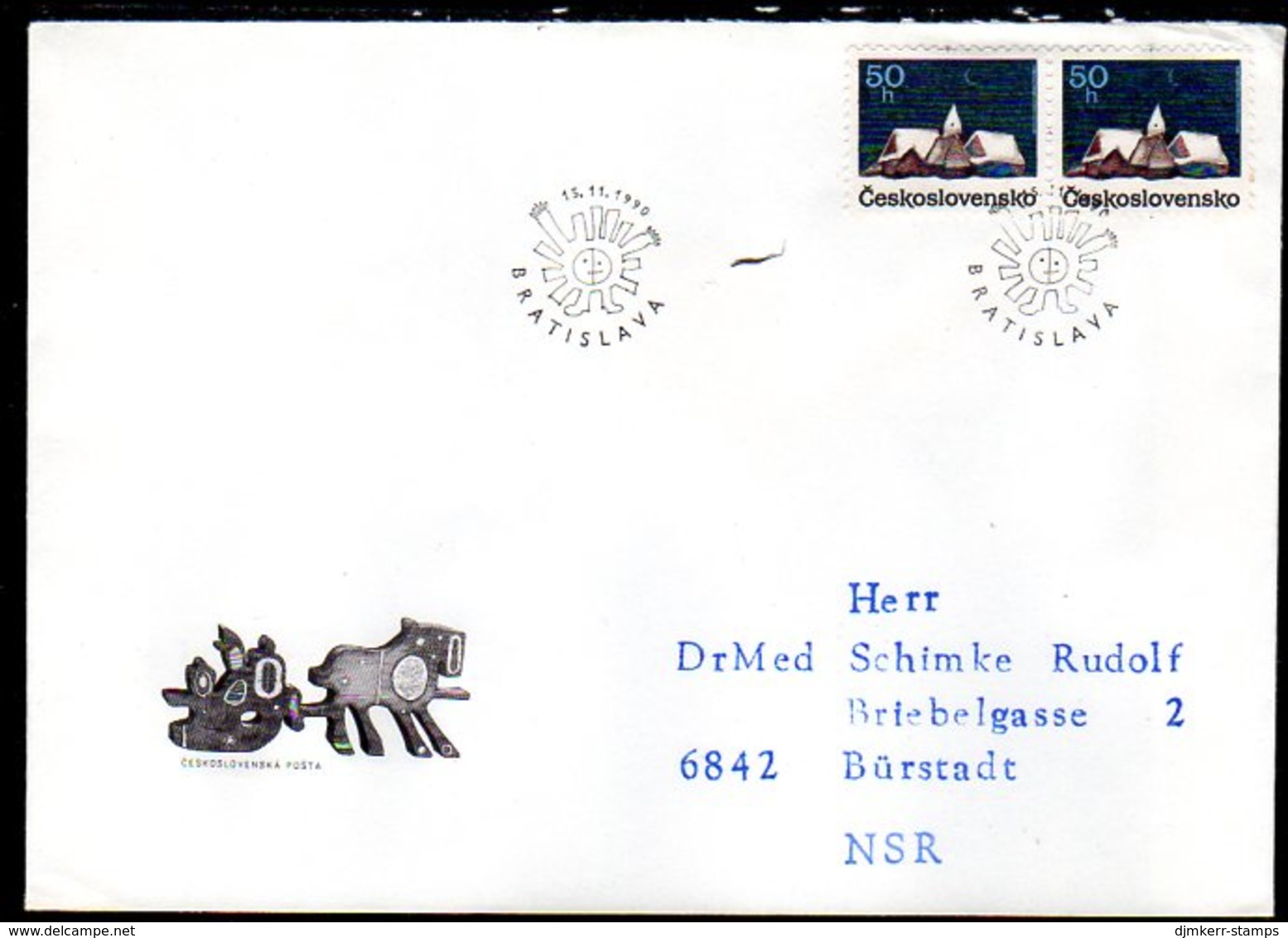 CZECHOSLOVAKIA 1990 Christmas FDC   Michel 3068 - FDC