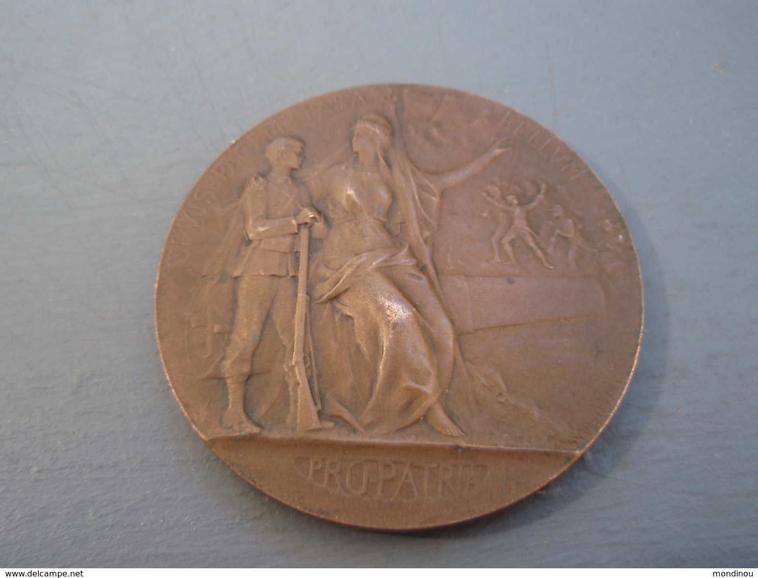 Médaille  SI.VIS.PACEM.PARA BELLVM PRO.PATRIA. Préparation Militaire Bronze - France