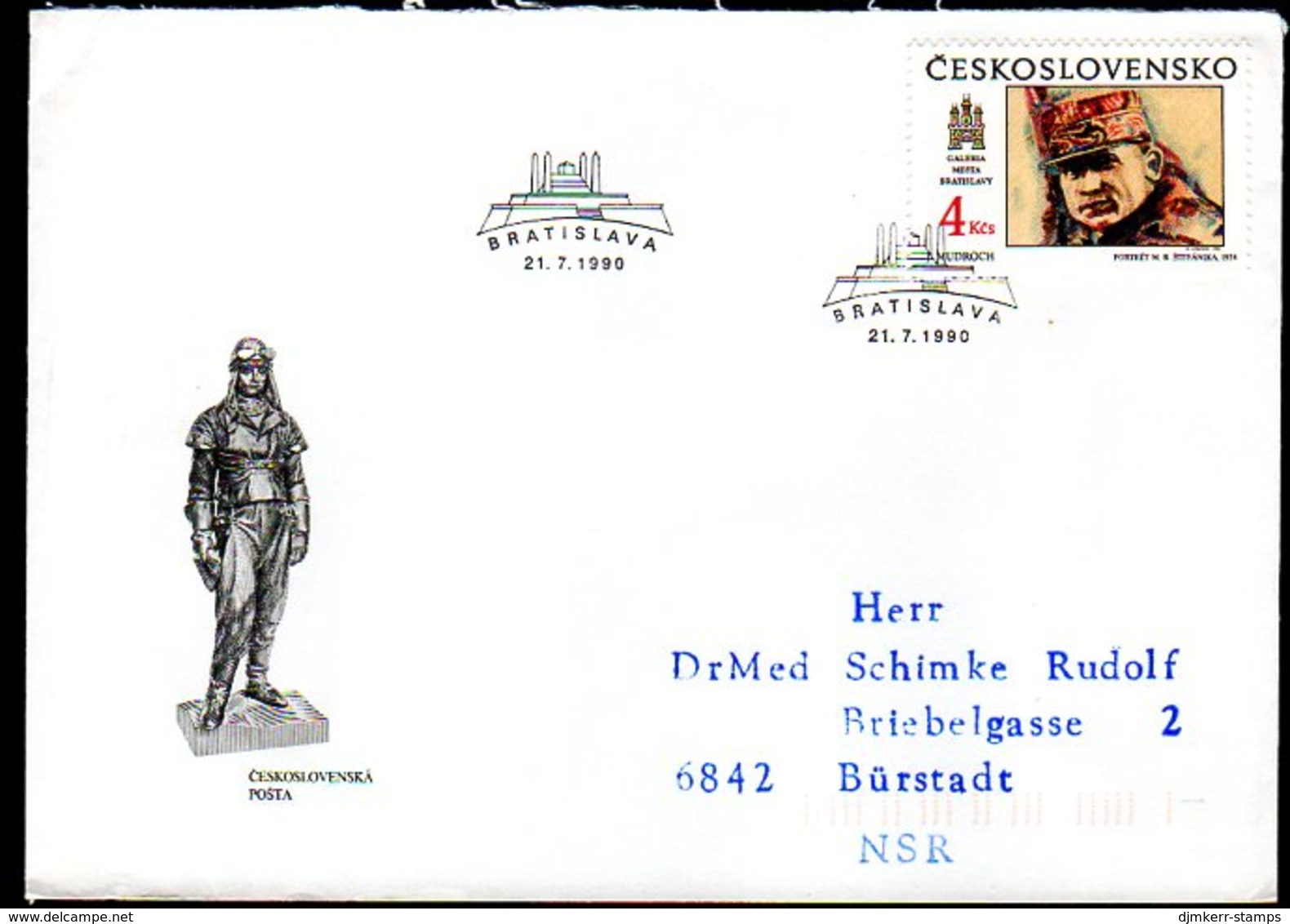 CZECHOSLOVAKIA 1990 Historic Bratislava I FDC   Michel 3059 - FDC