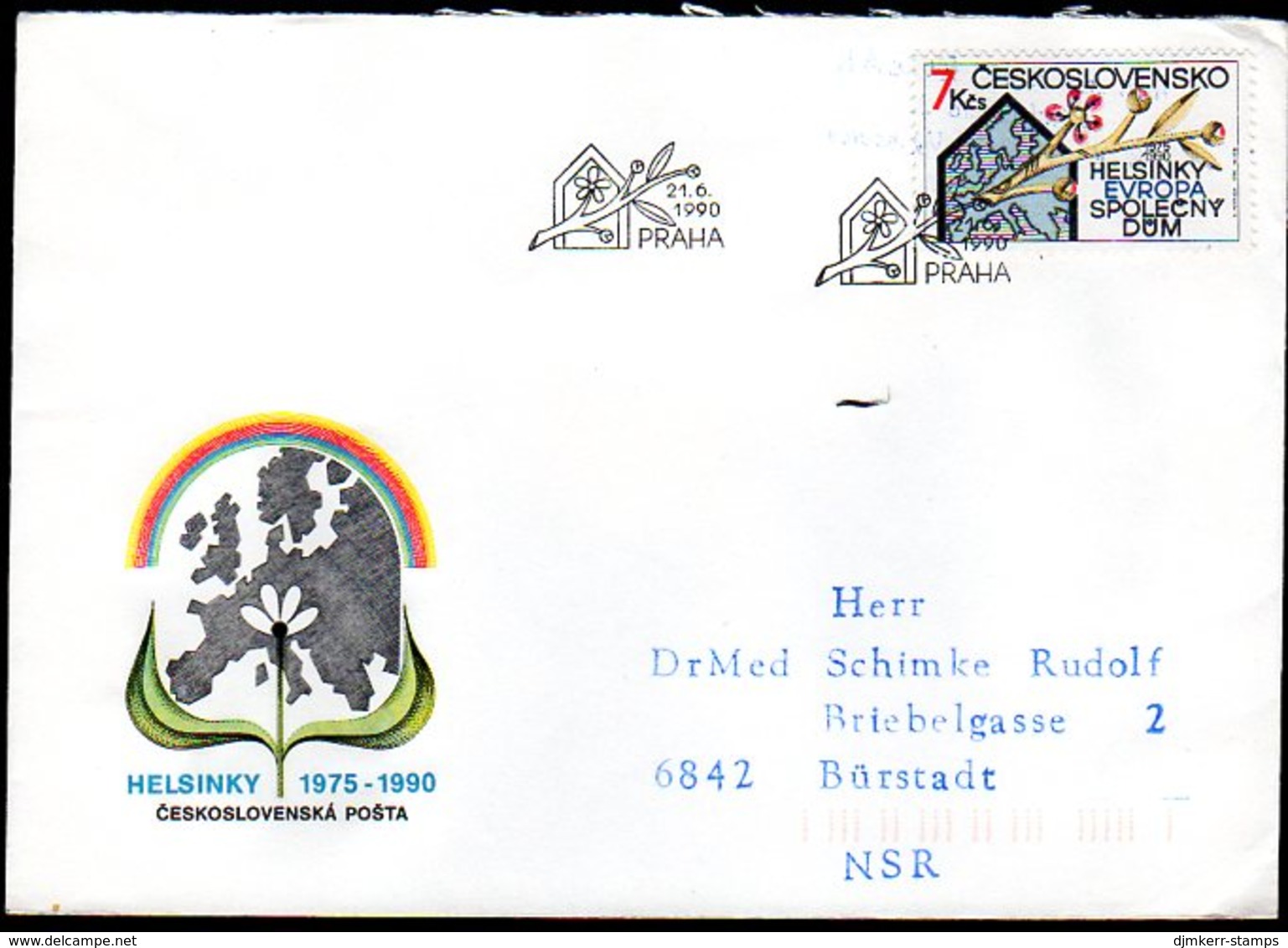 CZECHOSLOVAKIA 1990 European Security  Conference FDC   Michel 3053 - FDC