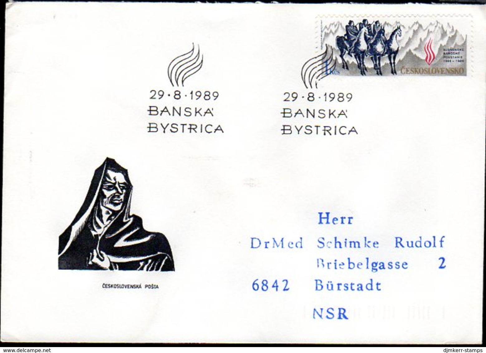 CZECHOSLOVAKIA 1989 Slovak National Rising FDC   Michel 3011 - FDC