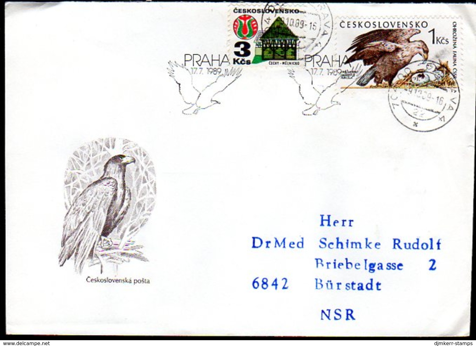 CZECHOSLOVAKIA 1989 Nature Protection FDC   Michel 3006 - FDC