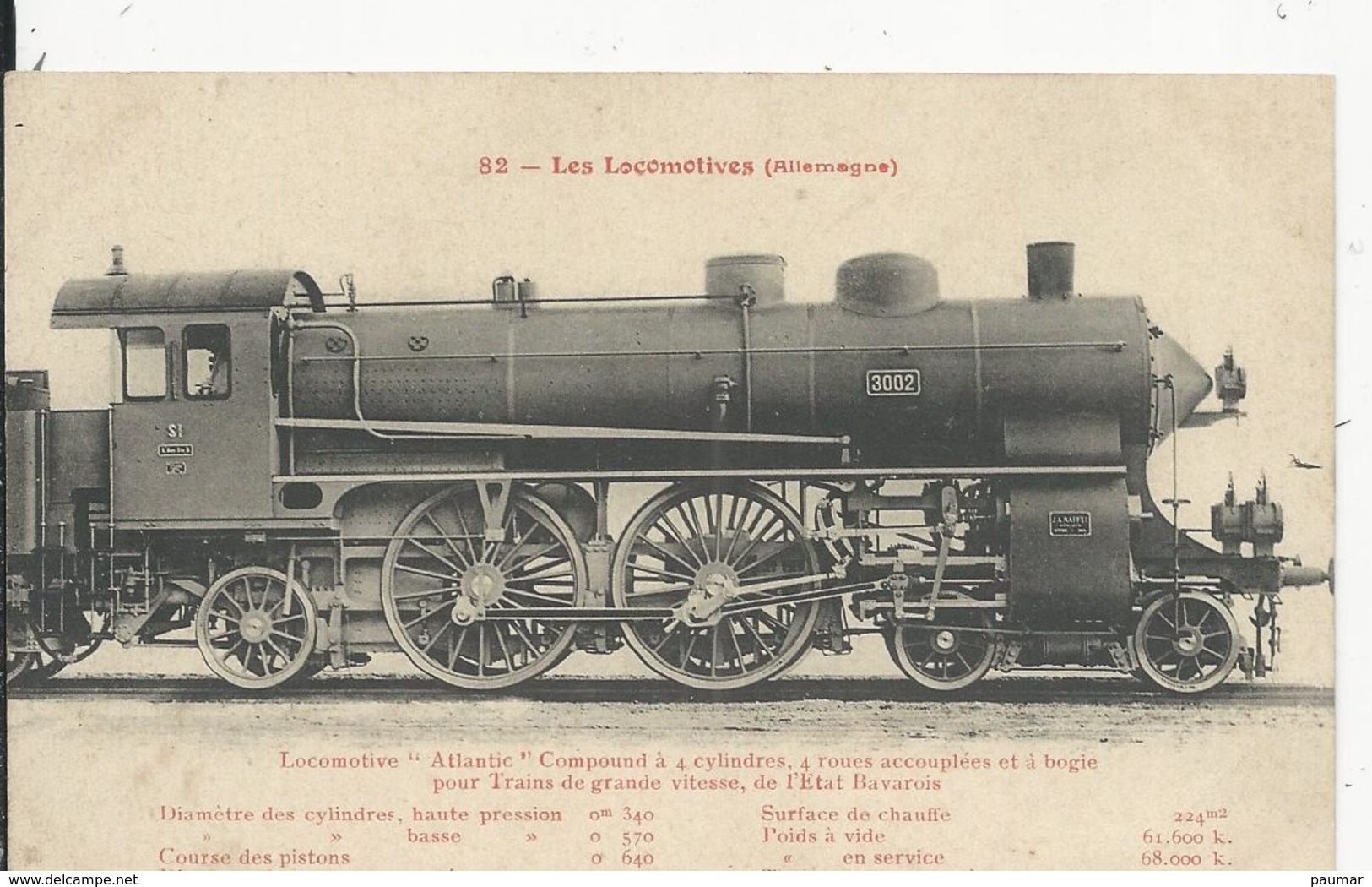 Allemagne   Locomotive    No82 - Other & Unclassified