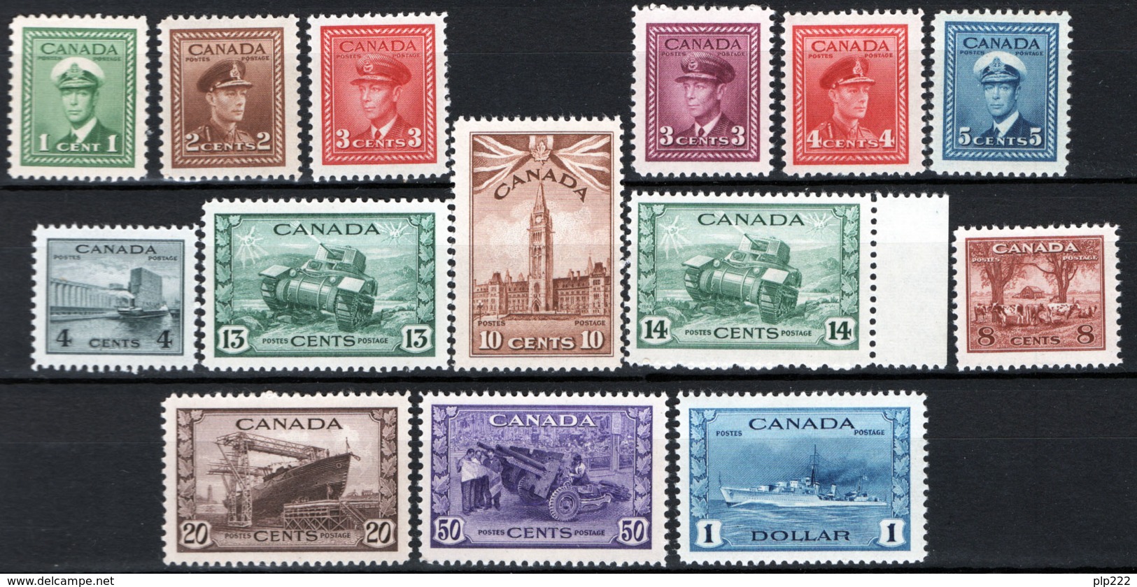 Canada 1943 Y.T.205/18 MNH/** VF/F - Nuovi