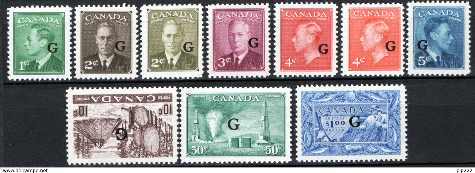 Canada 1950 Servizii Y.T.S20/27 MNH/** VF/F - Sovraccarichi