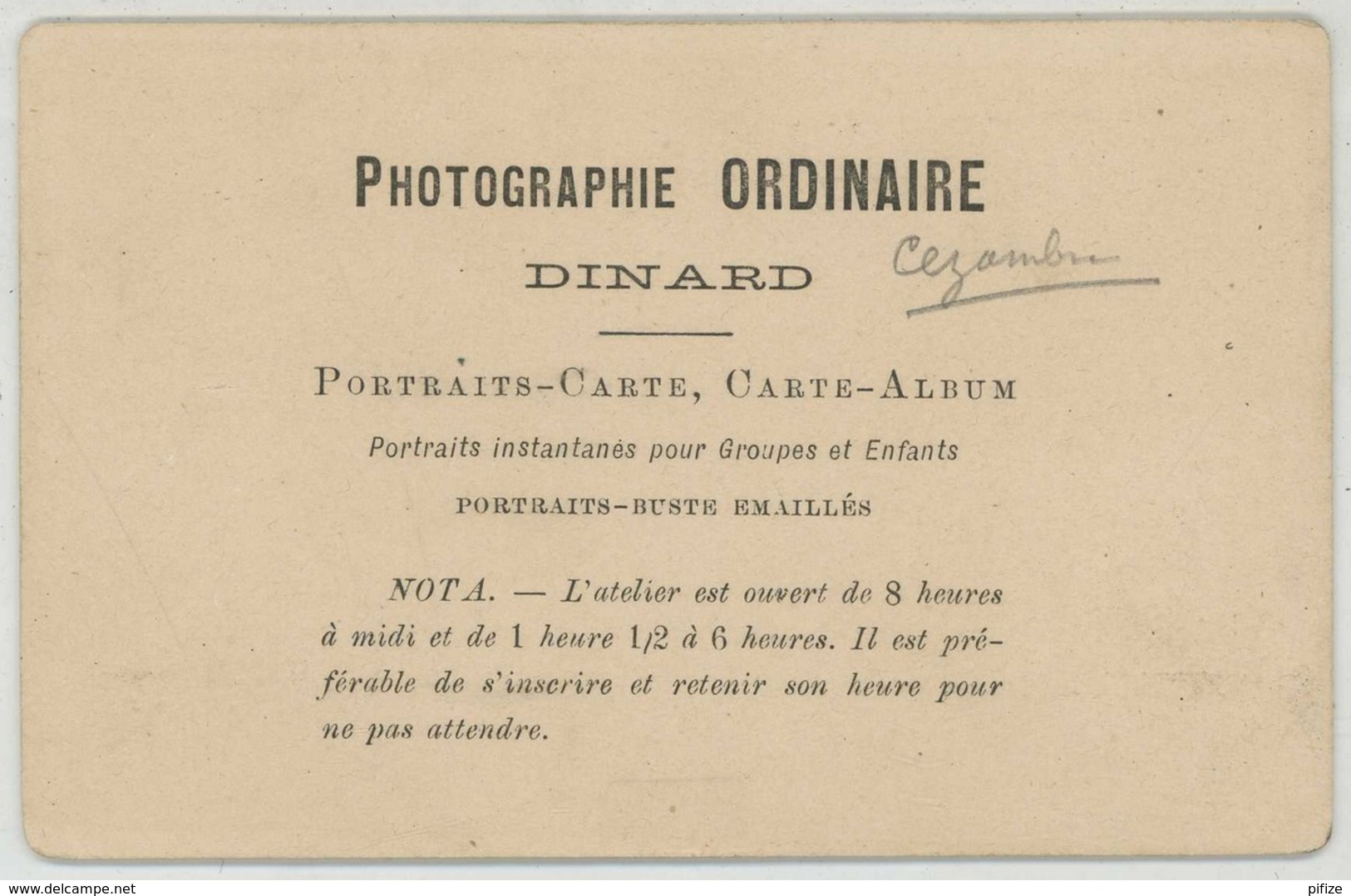 CDV Circa 1880 Ordinaire . Dinard . Le Casino . - Old (before 1900)
