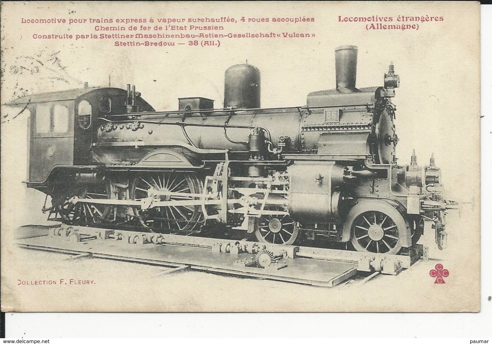 Allemagne   Locomotive    No212 - Autres & Non Classés