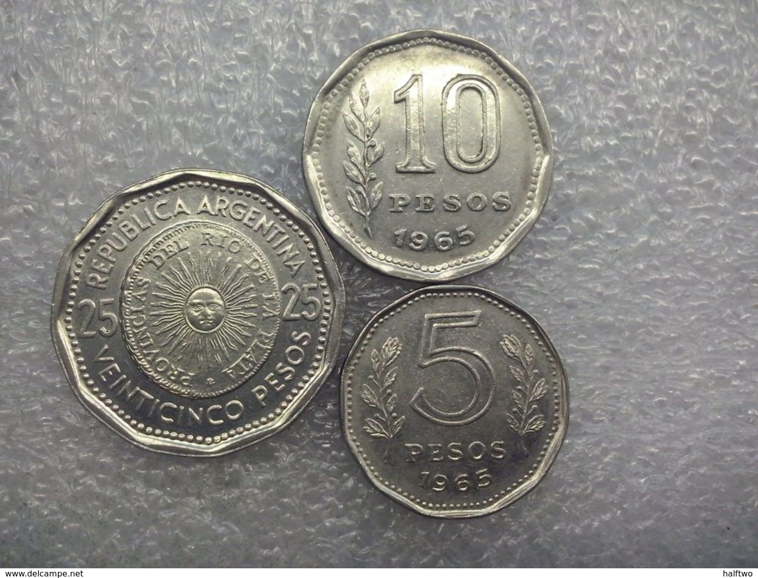 Argentina  5 - 25 Pesos  1965 - Argentine