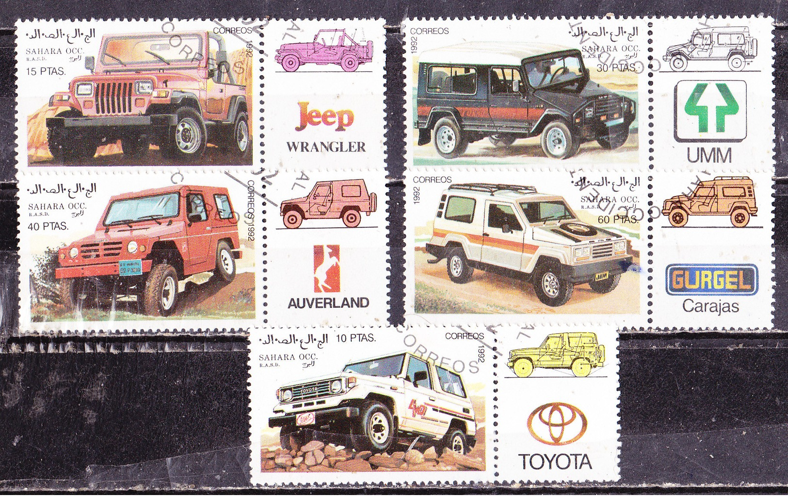 Sahara Occidentale 1992-Automobili  Serie  Usata - Sahara Spagnolo