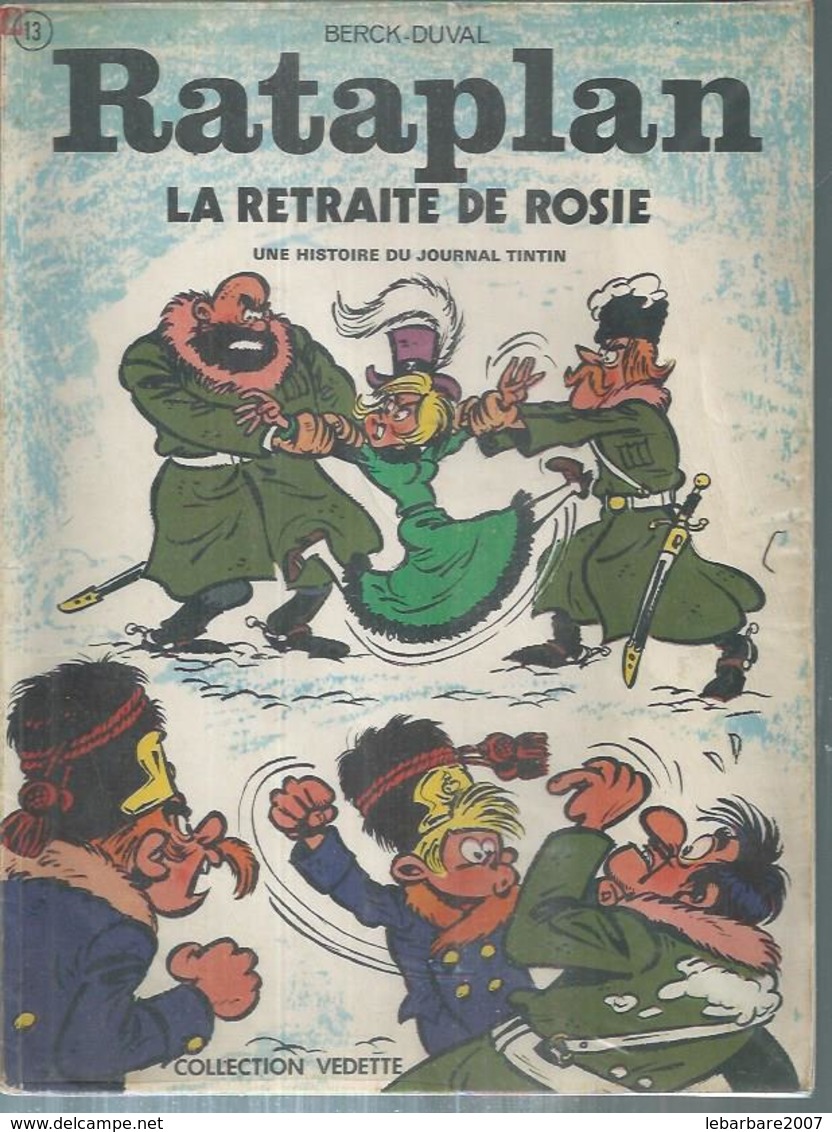 RATAPLAN  " LA RETRAITE DE ROSIE " -  BERCK / DUVAL  - E.O.  SEPTEMBRE 1972  DARGAUD - Autres & Non Classés