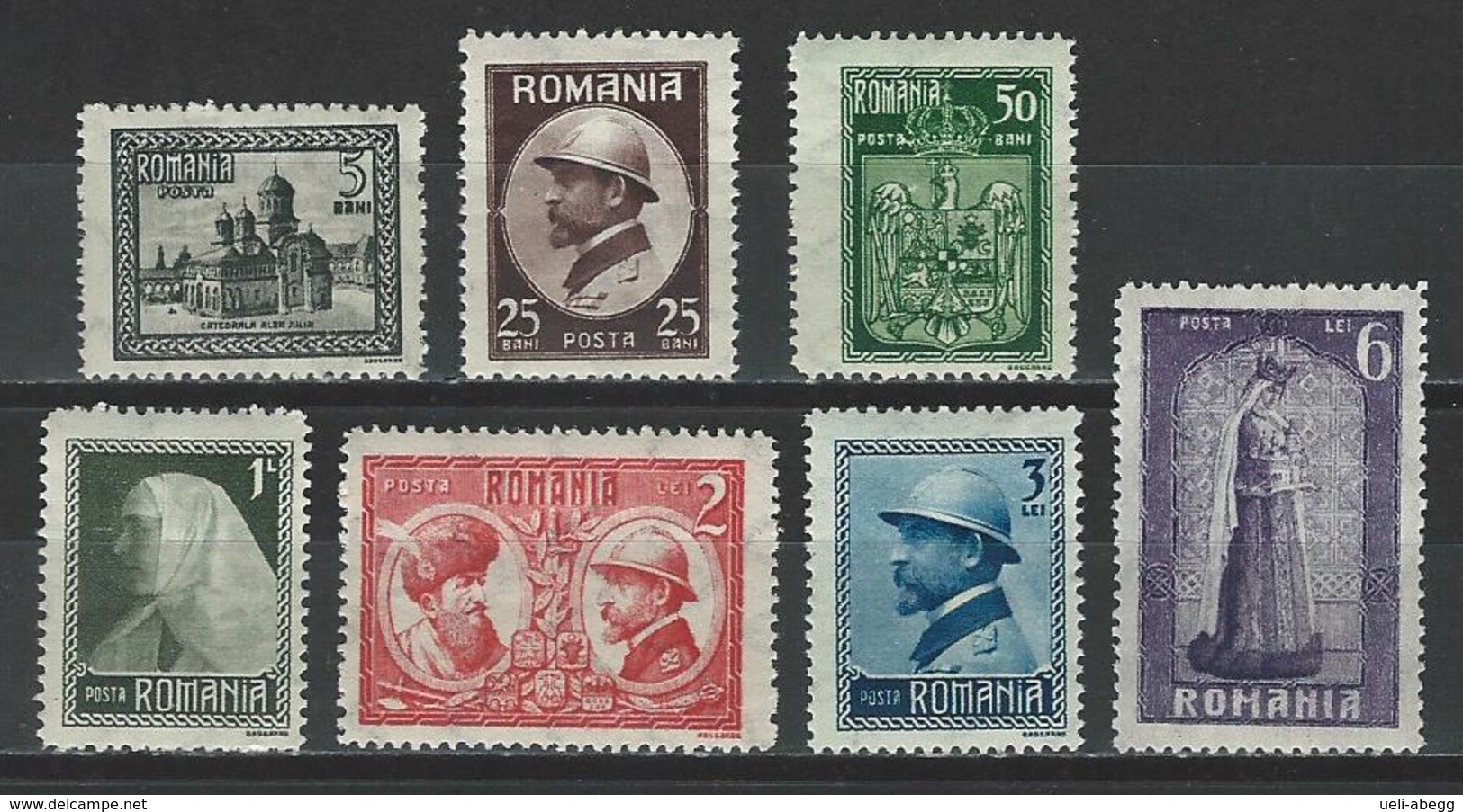 Rumänien Mi 286-92 * MH - Unused Stamps