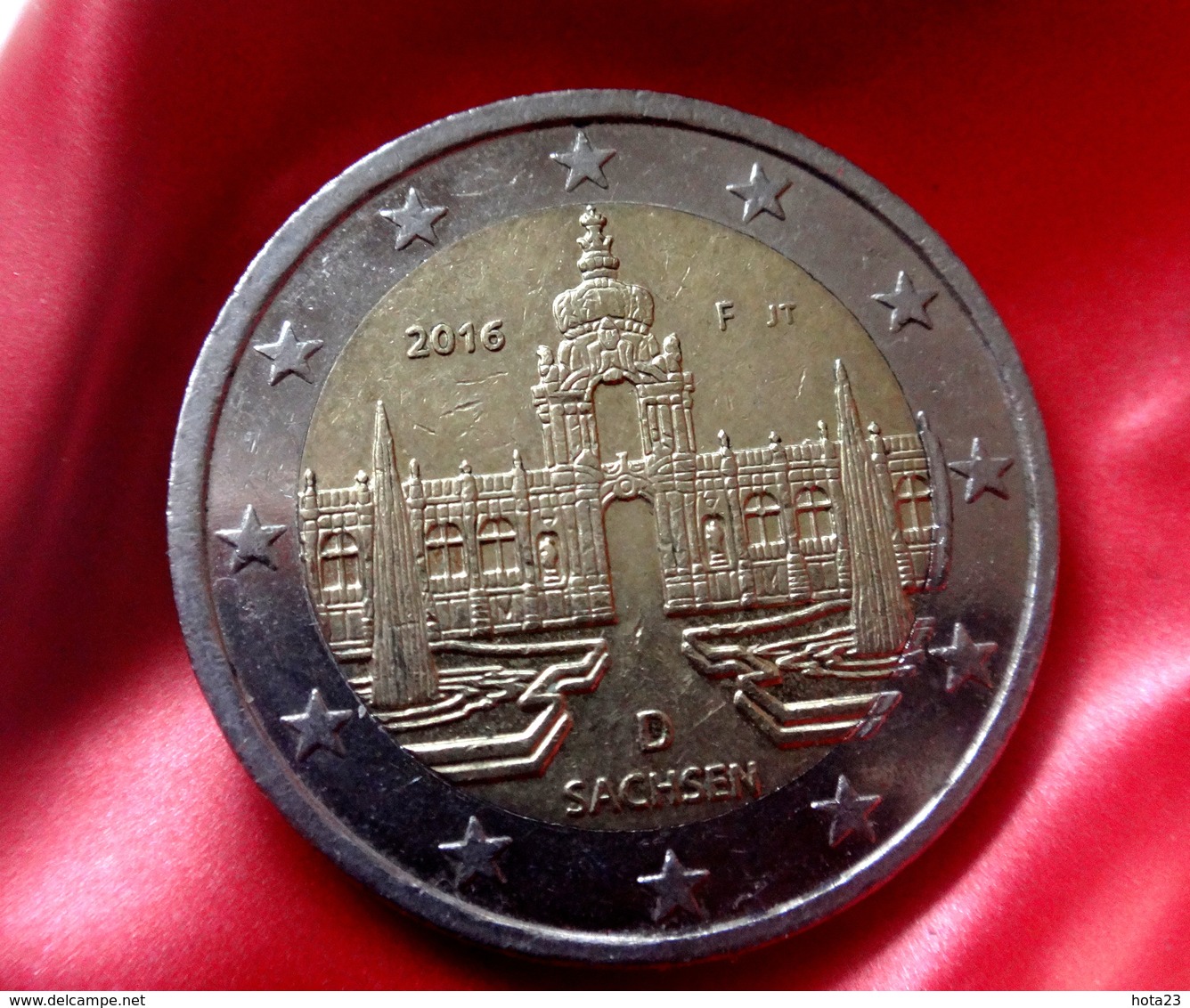 Germany 2 Euro 2016 Saxony Dresden - F -  CIRCULATED COIN - Allemagne