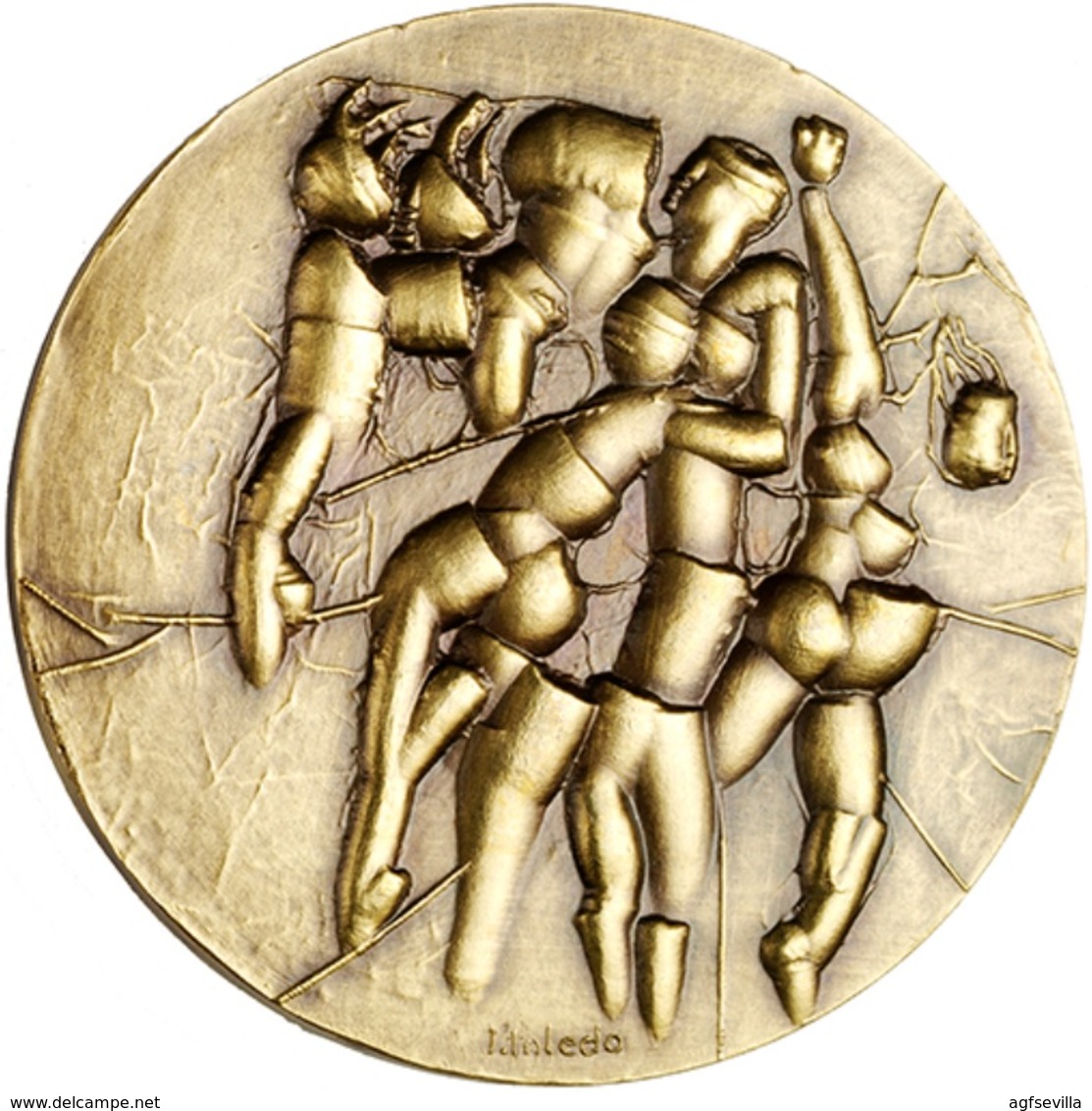 ESPAÑA. MEDALLA F.N.M.T. TITULADA FUTURO. 1.983. BRONCE. ESPAGNE. SPAIN MEDAL - Professionali/Di Società