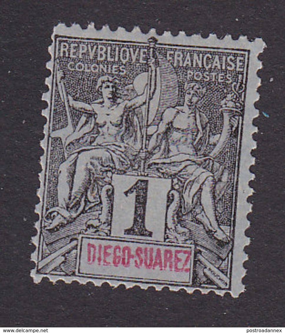 Diego-Suarez, Scott #38, Mint No Gum, Navigation And Commerce, Issued 1894 - Unused Stamps