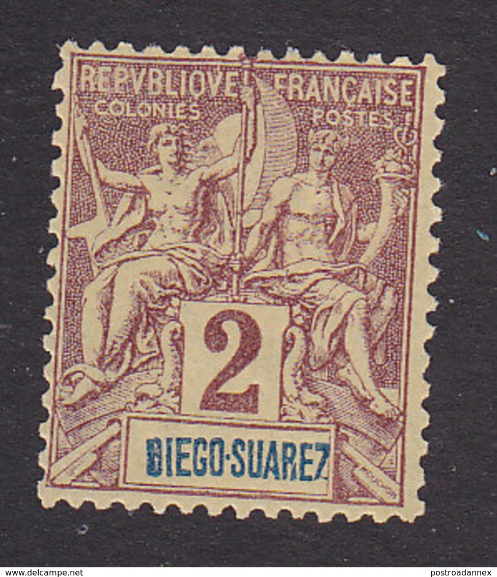 Diego-Suarez, Scott #39, Mint No Gum, Navigation And Commerce, Issued 1894 - Unused Stamps