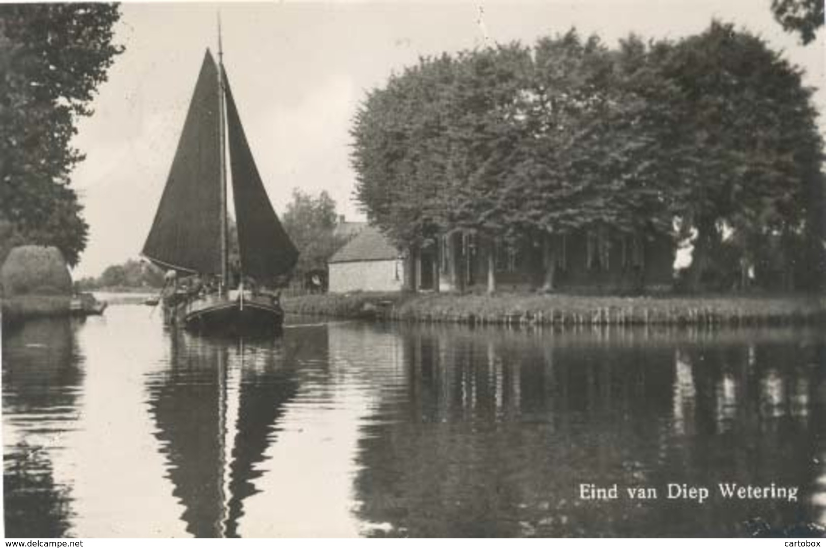 (Scheerwolde)  Eind Van Diep (= Steenwijkerdiep) , Wetering  (bij Steenwijk) - Steenwijk