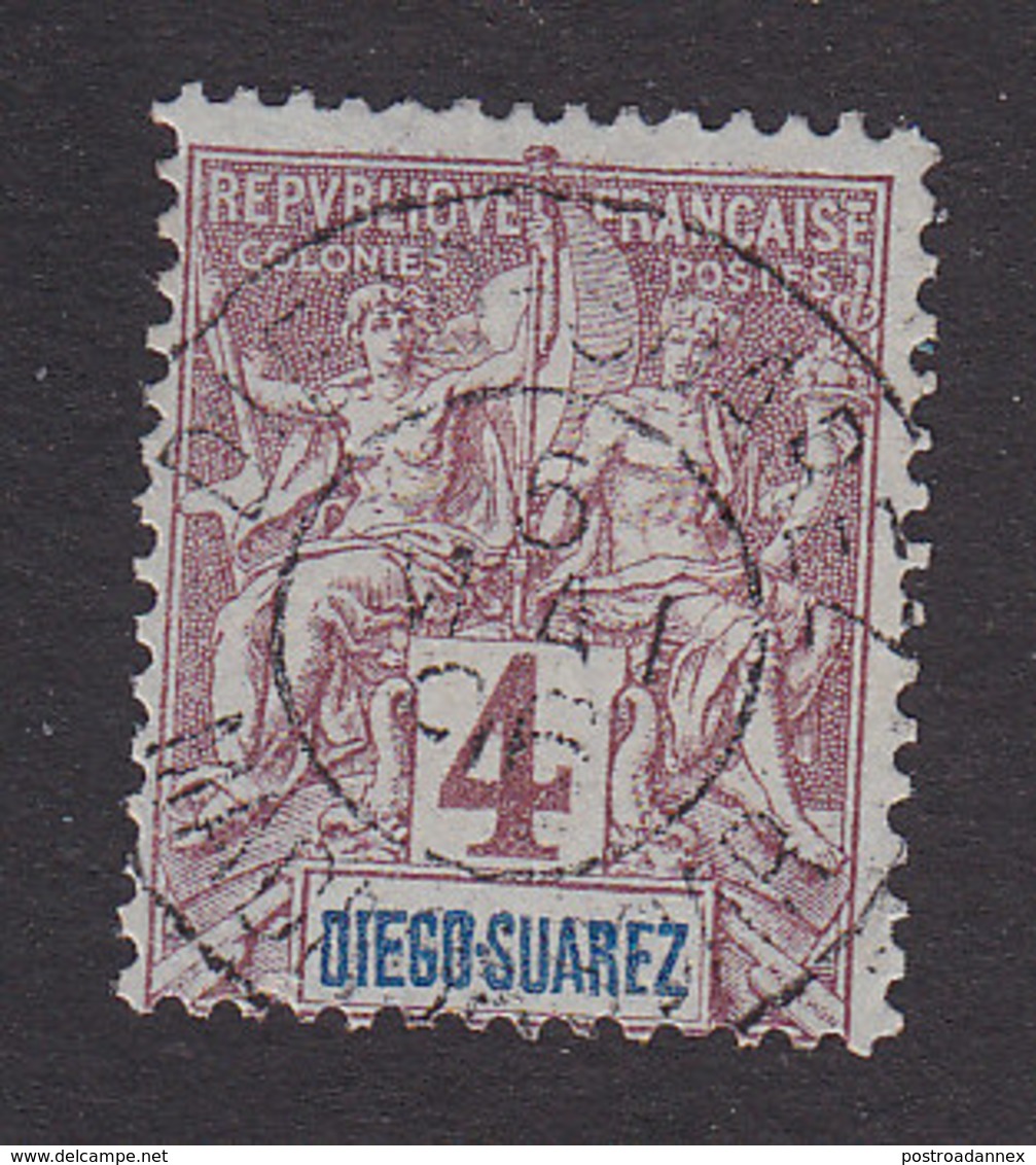 Diego-Suarez, Scott #40, Used, Navigation And Commerce, Issued 1894 - Used Stamps