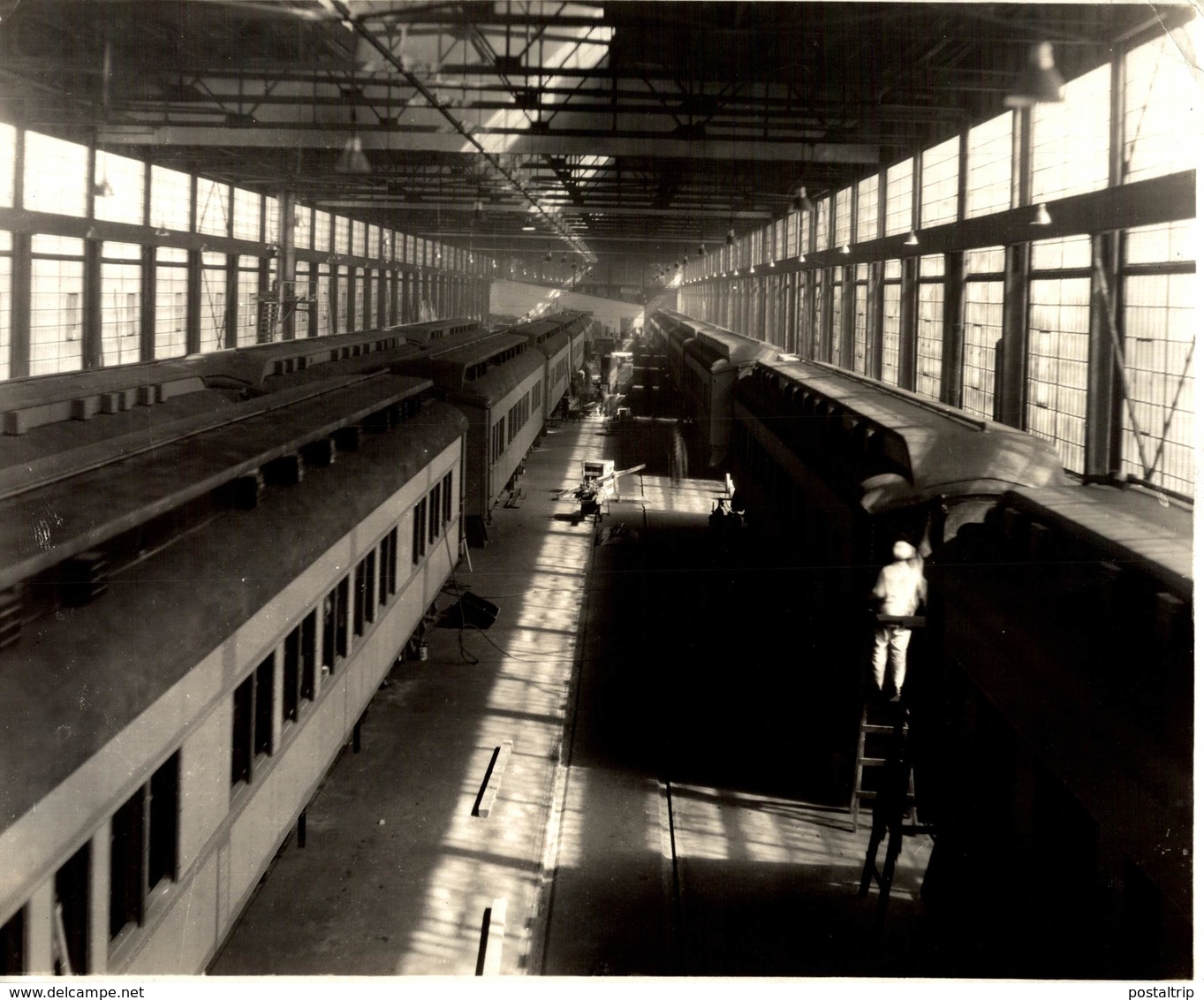 CONSTRUCTION SLEEPING CARS CANADIAN NATIONAL RAILWAYS  PHOTOGRAPH  Fonds Victor FORBIN (1864-1947) - Trenes