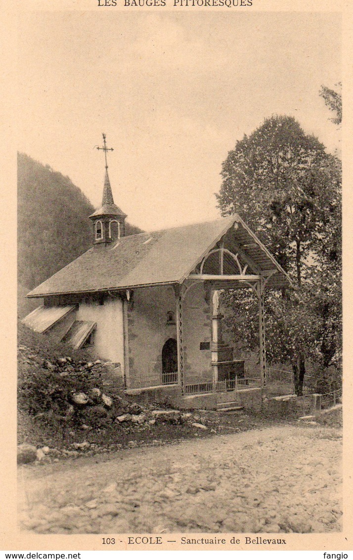 73 -LES BAUGES PITTORESQUES -- "ECOLE - Sanctuaire De Bellevaux -.photo Petit- - Autres & Non Classés