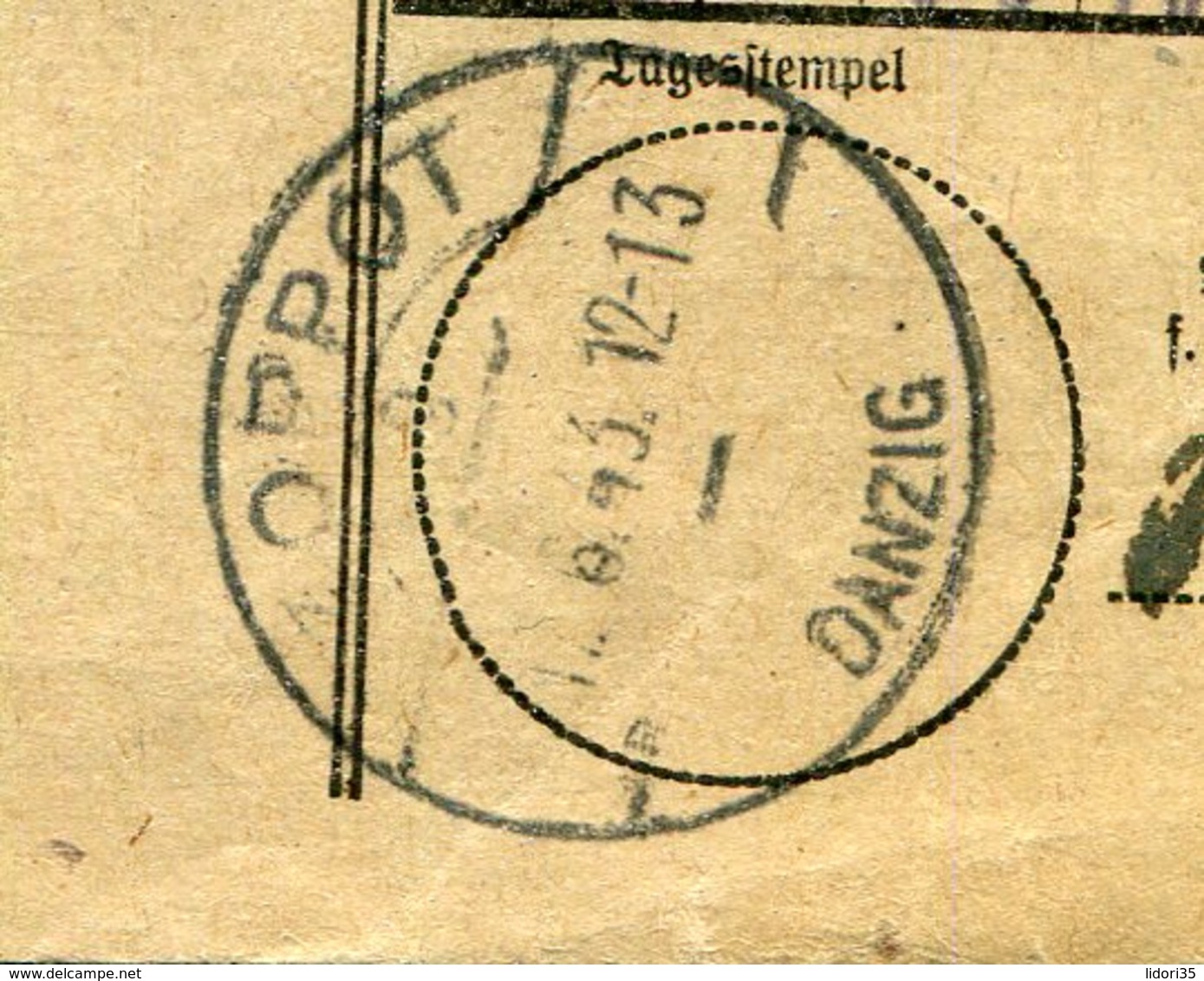 Danzig / 1943 / Brief "Fernsprechamt" Steg-Stempel ZAPPOT, Rs. Werbung Ideal-Schreibmaschinen (12652) - Sonstige & Ohne Zuordnung
