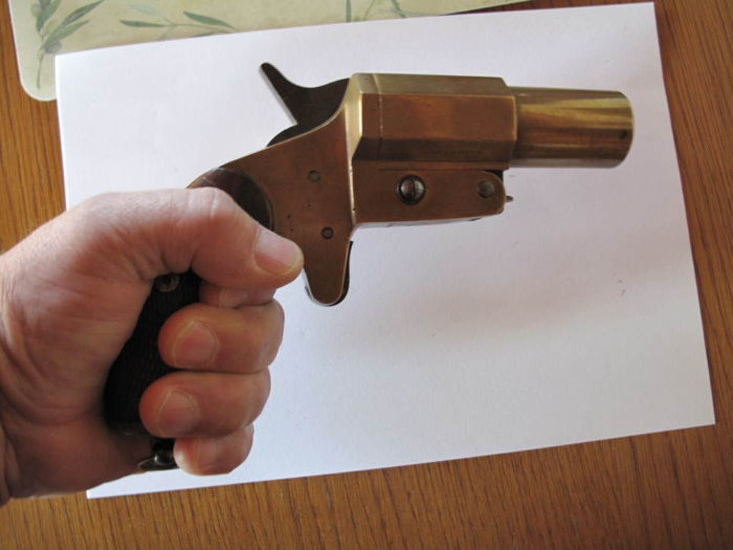 PISTOLET LANCE FUSÉES FRANCAIS EN BRONZE  CHOBERT PARIS FONCTIONNEL - Armi Da Collezione