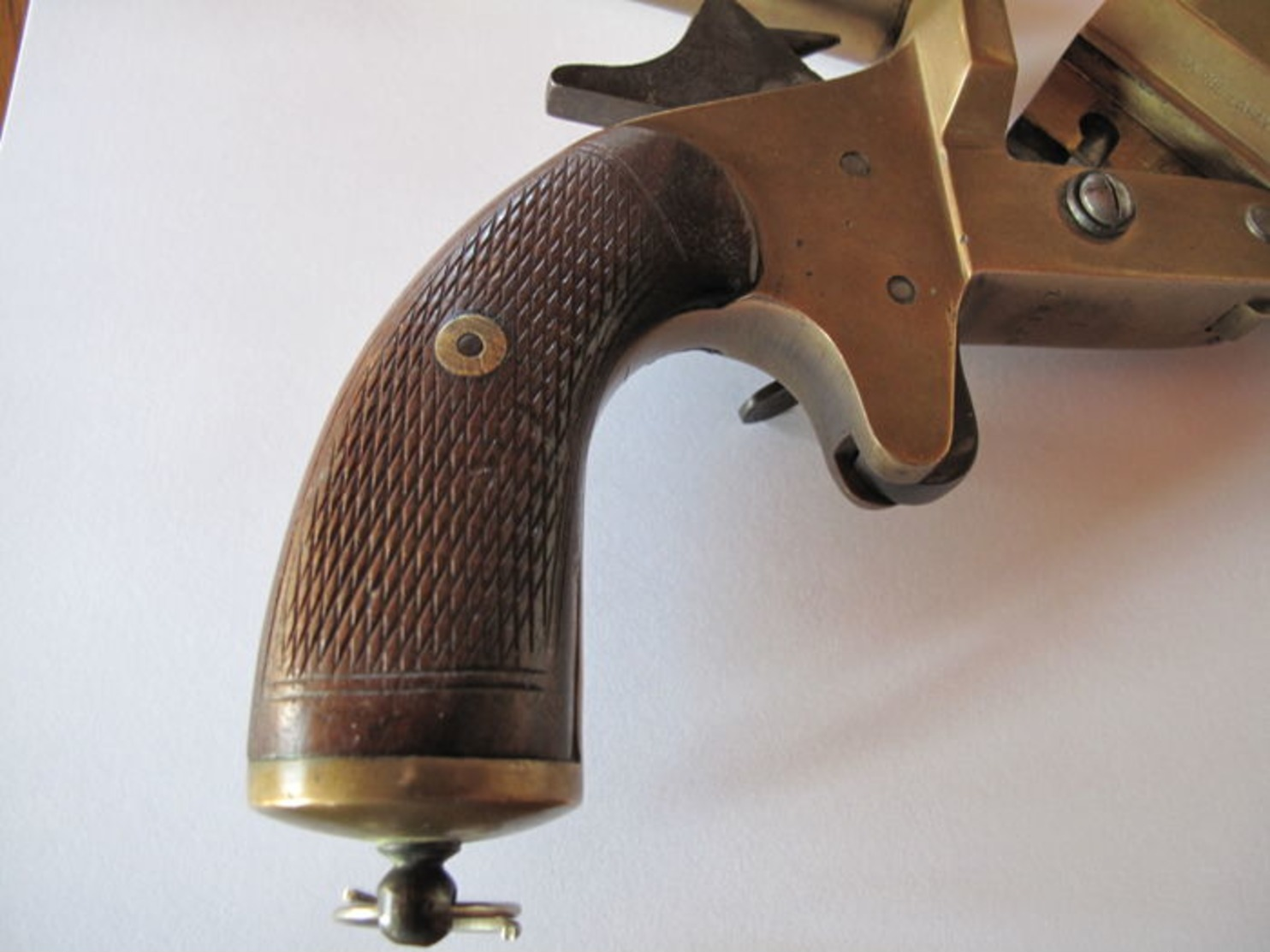 PISTOLET LANCE FUSÉES FRANCAIS EN BRONZE  CHOBERT PARIS FONCTIONNEL