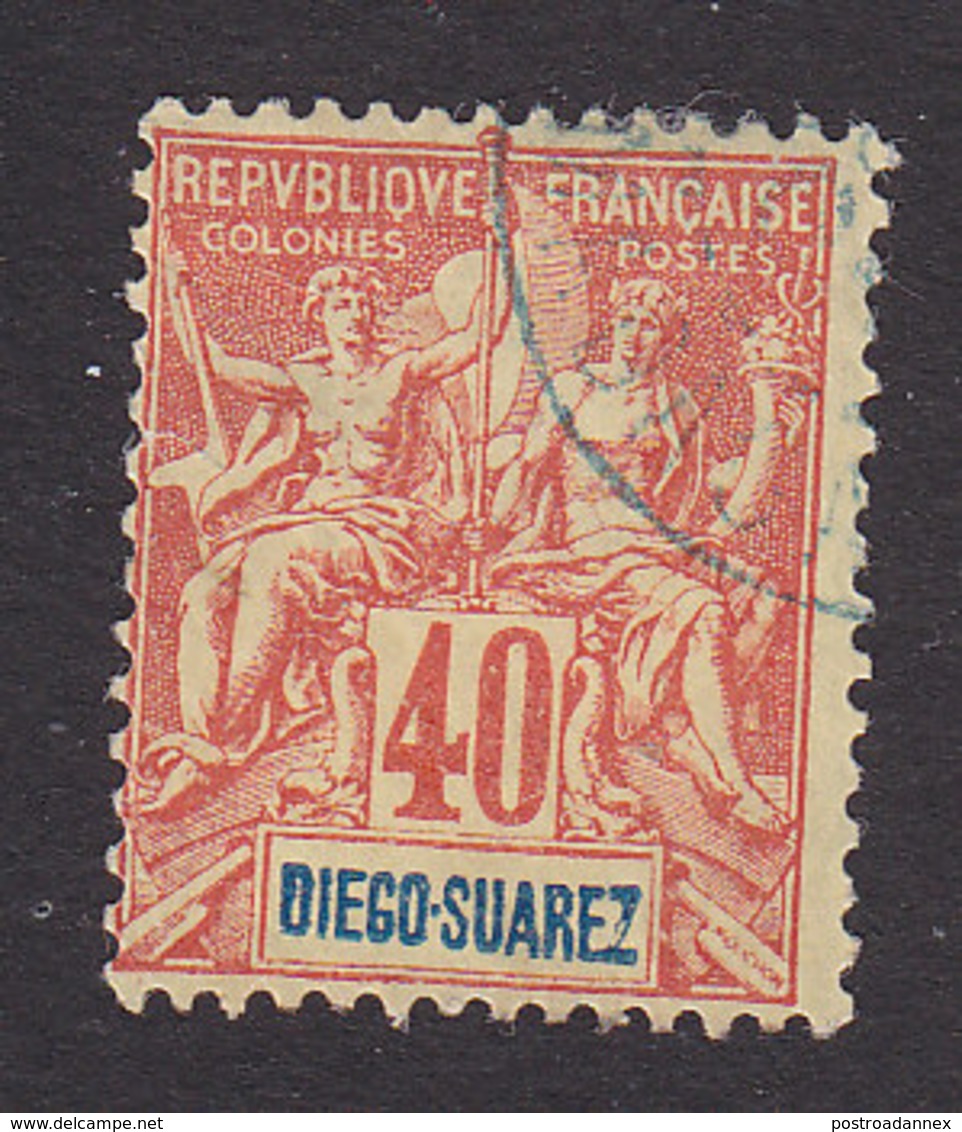 Diego-Suarez, Scott #47, Used, Navigation And Commerce, Issued 1894 - Usados