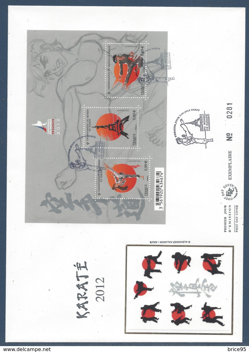 France - FDC - Premier Jour - YT N° F 4680 - Sport Karaté -  2012 - 2010-2019