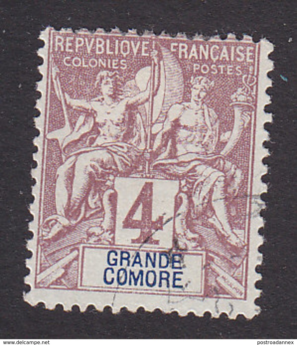 Grand Comoro, Scott #3, Used, Navigation And Commerce, Issued 1897 - Used Stamps