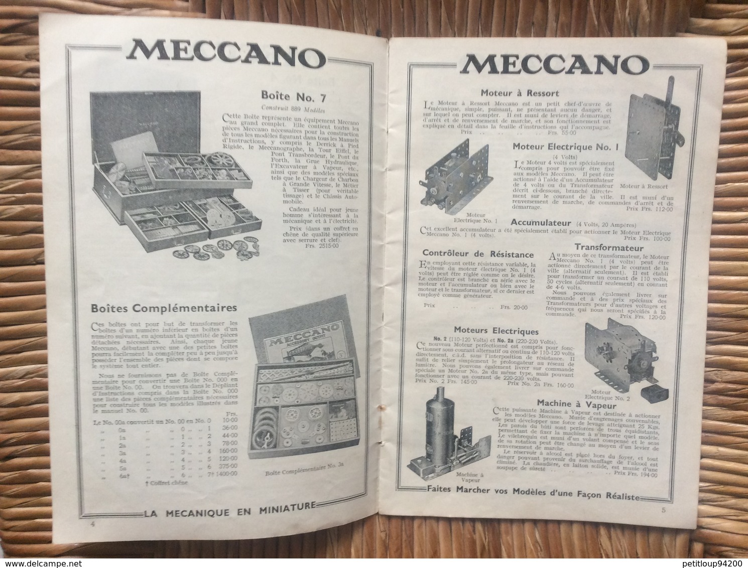 CATALOGUE *MECCANO  *TRAINS HORNBY - Meccano