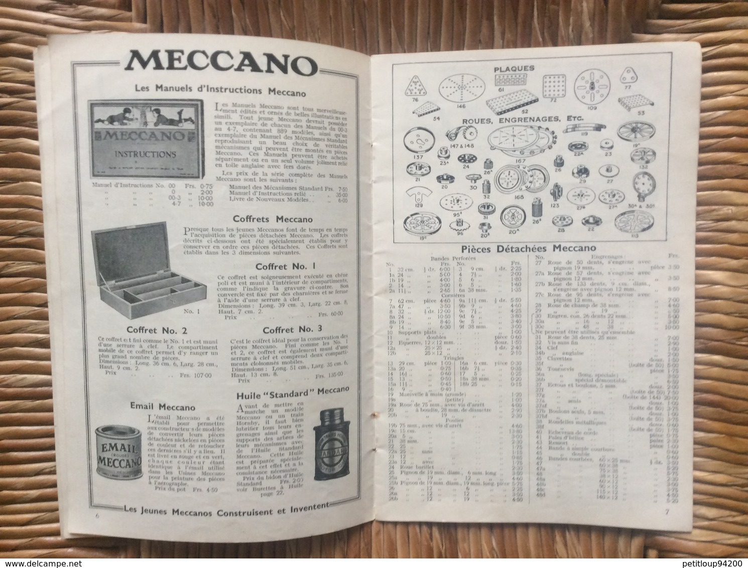 CATALOGUE *MECCANO  *TRAINS HORNBY - Meccano