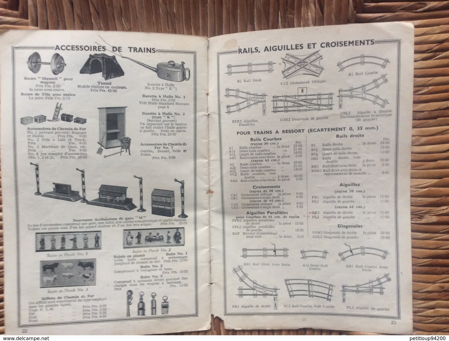 CATALOGUE *MECCANO  *TRAINS HORNBY