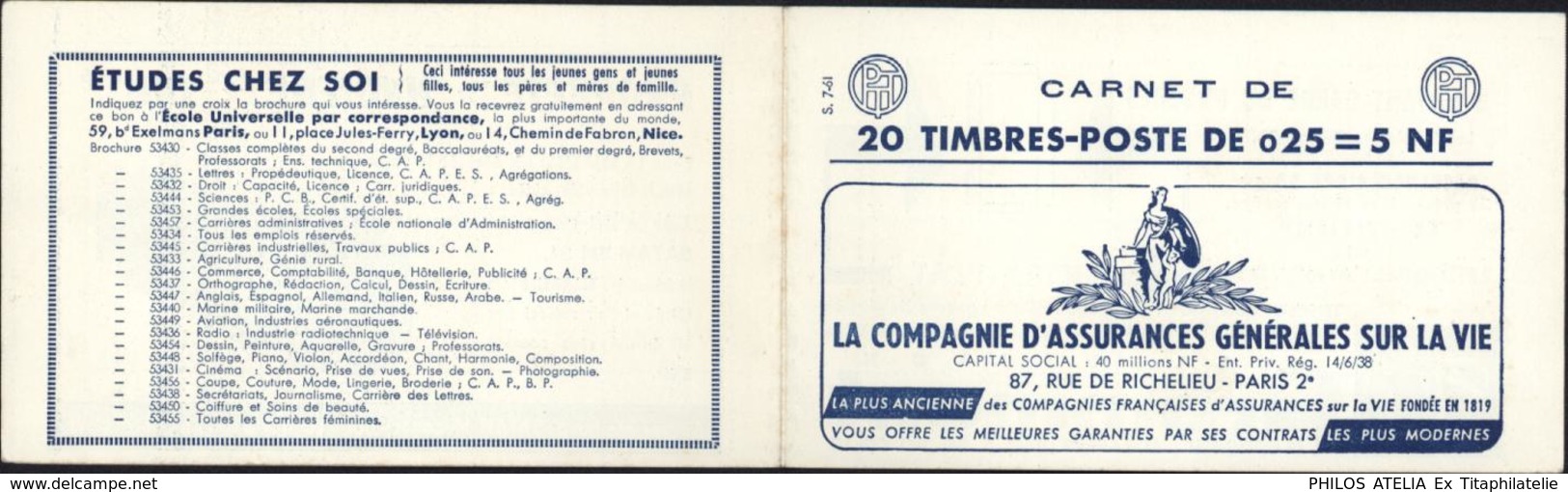 Carnet Repertoire Franck Dallay C20 5F 25 7 61 PTT - Otros & Sin Clasificación