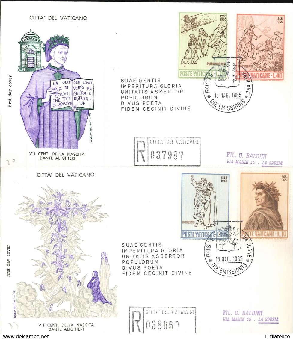 1965 - FDC (001609) VIAGGIATA COME RACCOMANDATA BOLLO D'ARRIVO AL VERSO - FDC