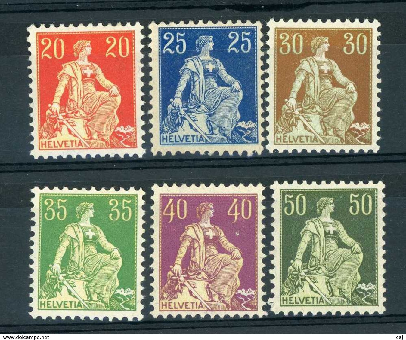 Suisse  :  Yv  119-24  * - Unused Stamps