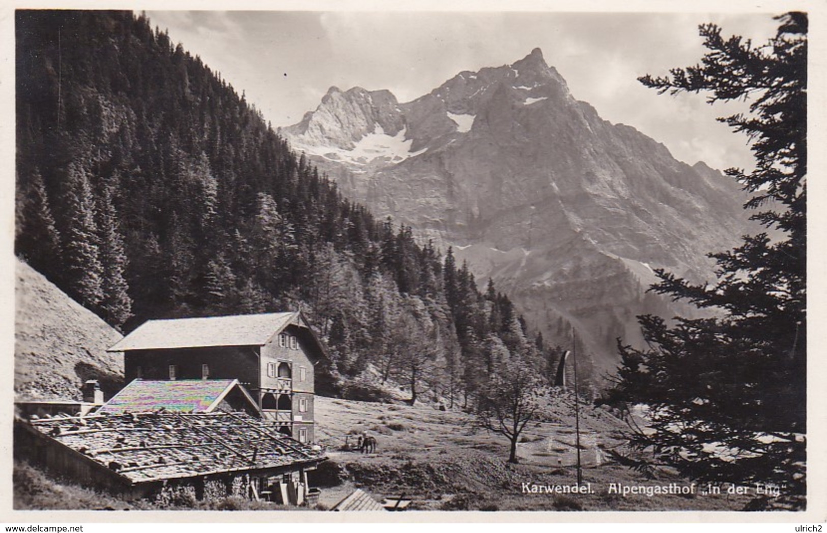 AK Karwendel - Alpengasthof "In Der Eng" - 1932 (40593) - Vomp